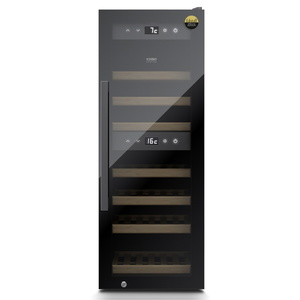 מקרר יין שני איזורי קירור 38 בקבוקים Caso