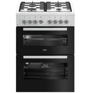 תנור אפייה דו תאי משולב כיריים גז 4 להבות Beko