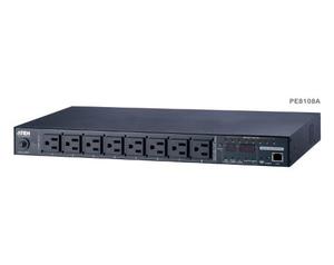 פס חשמל מנוהל ב-IP ל-8 שקעי C13 י Aten PE8108 eco PDU
