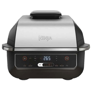 גריל חשמלי ביתי כולל טכנולוגיה ייחודית למזעור בעשן ופאנל תצוגה בעברית Ninja Grill