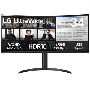 מסך מחשב קעור LG "34 QHD
