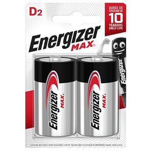 2 סוללות Energizer Max Alkaline