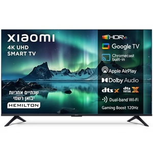 טלוויזיה חכמה 55" 4K UHD ללא שוליים Xiaomi