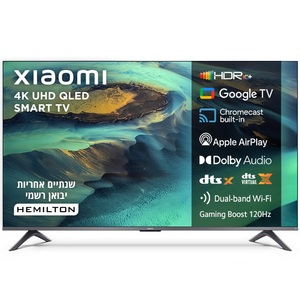 טלוויזיה חכמה 55" 4K UHD QLED ללא שוליים Xiaomi