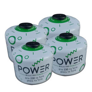 4 בלוני גז 230 גרם להברגה Supergas Power
