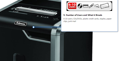 מגרסה משרדית גדולה Fellowes 325CI