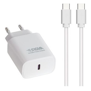 ראש מטען PD מהיר כולל כבל Sigma 20W Type-C