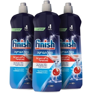שלישיית נוזל הברקה למדיח 800 מ"ל Finish