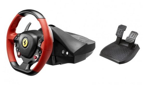 הגה מירוצים עם דוושות Thrustmaster Ferrari 458 Spider לאקסבוקס ONE