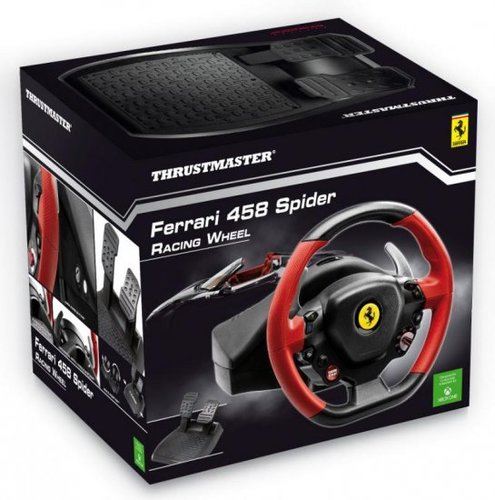 הגה מירוצים עם דוושות Thrustmaster Ferrari 458 Spider לאקסבוקס ONE
