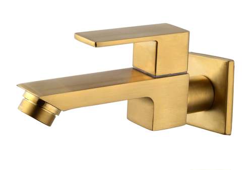 ברז מים קרים מרובע דגם 12 זהב