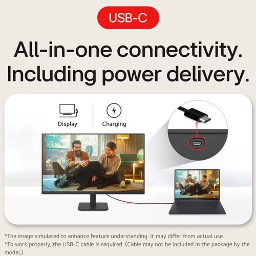 מסך מחשב LG 24 IPS FHD 24MS530B-B 100Hz