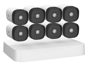 מערכת אבטחה חכמה עם 8 מצלמות 4MP וNVR, זיהוי תנועה ואדם - Tenda K8P-4TR