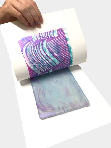 משטח ג'לי להדפס Gelli Plate מידה : 12,7X17,78 ס