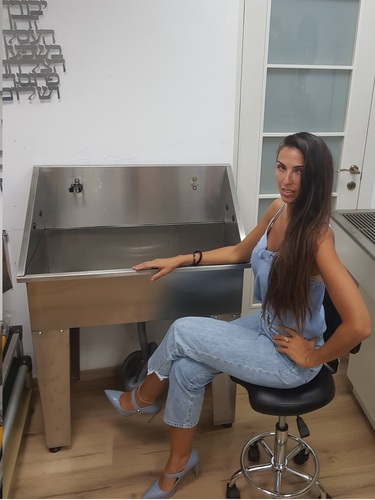 אמבטיה לכלבים בנוניים וקטנים