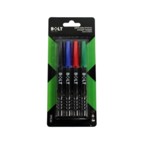 רביעיית טושי סימון בלתי מחיקים מקצועיים BOLT TFC41
