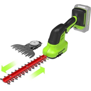 מגזמת עיצוב שיחים כולל קוצץ שולים 24V גוף בלבד Greenworks