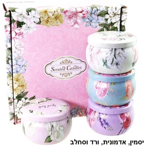 רביעיית נרות בהרכבי ריח שונים DNA comfort