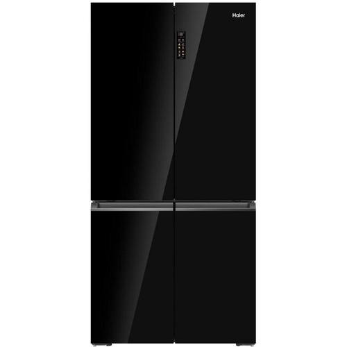 מקרר מפואר 4 דלתות 681 ליטר Haier HRF-825FB זכוכית שחורה *מהדרין