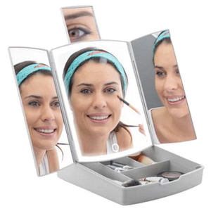 מראת איפור כולל ארגונית ותאורת InnovaGoods LED