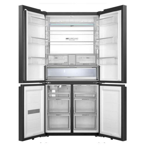 מקרר מפואר 4 דלתות 681 ליטר Haier HRF-825FW זכוכית לבנה *מהדרין