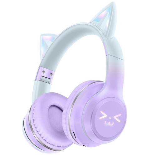 אוזניות קשת אלחוטיות Junior White-Purple