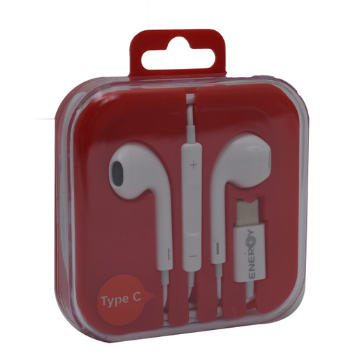 אוזניות חוט ENERGY Type-C Earphones