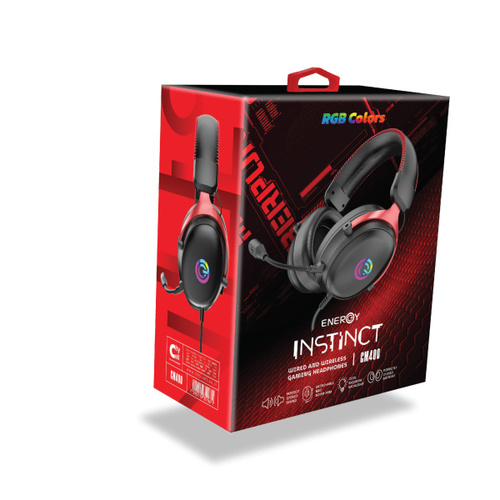 אוזניות גיימינג קשת חוטיות ENERGY INSTINCT GM400 RGB