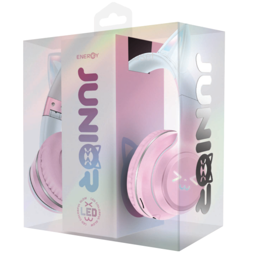 אוזניות קשת אלחוטיות Junior Pink-White