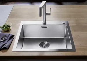 כיור מטבח נירוסטה בלנקו קלארון 550-IF/A מידה 50X51
