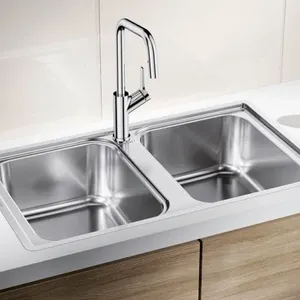 כיור מטבח נירוסטה בלנקו למיס 8-IF מידה 86X50