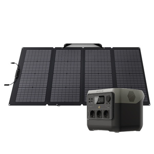 סט תחנת כוח ניידת 768Wh כולל פאנל סולארי מתקפל Ecoflow 220W