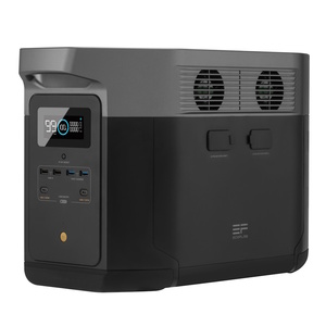 סט תחנת כוח ניידת 2.4kW 4kWh תא הרחבה וזוג פאנלים סולארים EcoFlow 540W