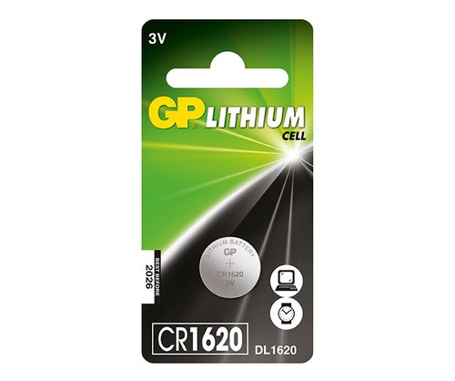 סוללת ליתיום CR1620 3V תוצרת GP