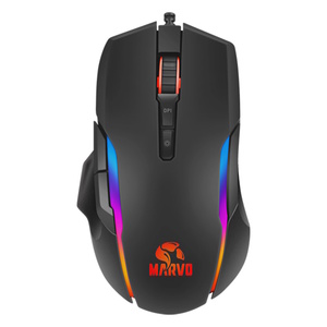 עכבר גיימינג חוטי משולב תאורת Marvo RGB