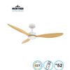 מאוורר תקרה 52" VERMONT +שלט ולד 24W CCT לבן+עץ NORTHER
