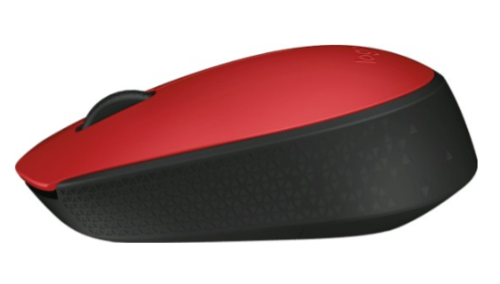 עכבר אלחוטי Logitech M171 - צבע אדום / שחור