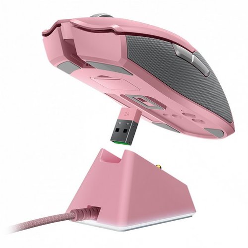 עכבר גיימינג Razer Viper Ultimate with Charging Dock ורוד