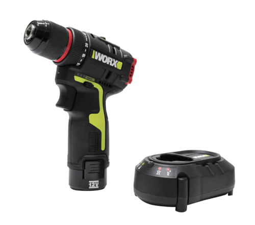  מברגה/מקדחה נטענת 12V כולל סוללה ומטען