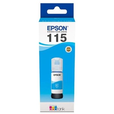 דיו כחול מקורי EPSON CYAN 115 INK CARTRIDGE
