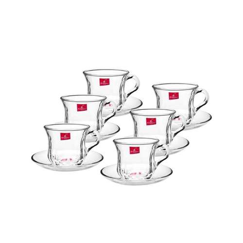 סט 6 ספלים תה + תחתית YZ25-127