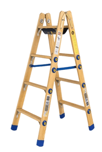 סולם עץ כפול מקצועי 2X12 שלבים