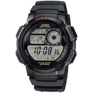 שעון יד דיגיטלי לגברים עמיד במיוחד צבע שחור Casio AE-1000W-1AVDF