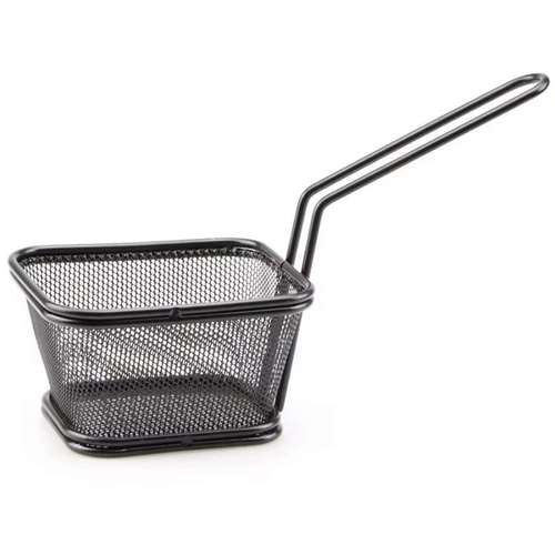 סלסלת צ'יפס מרובעת שחורה 9*10*6 ס