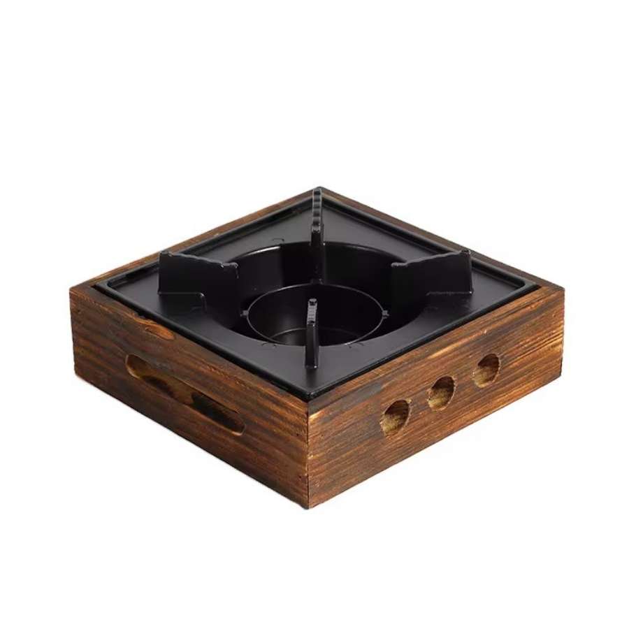 מנגל מתכת עם תחתית עץ YZ25-151