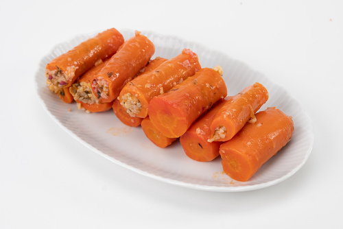 גזר ממולא באורז עבודת יד של מאמא