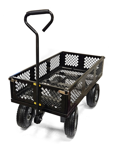 עגלת משא מלבנית 400 ק"ג גלגלי אויר ידית היגוי PROXEN TC-1841