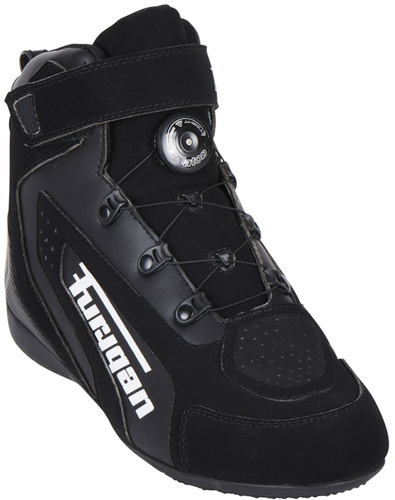 נעלי רכיבה חסינות מים פוריגן שחור / לבן -  FURYGAN V4 EASY D3O SHOES