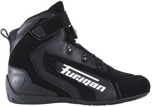נעלי רכיבה חסינות מים פוריגן שחור / לבן -  FURYGAN V4 EASY D3O SHOES