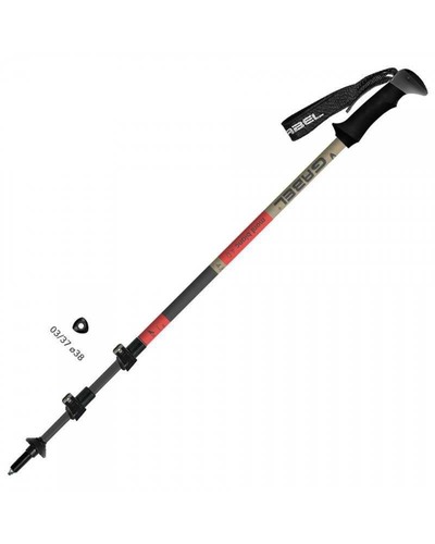 מקל הליכה לטיולים Mont Blanc FL 4 אדום